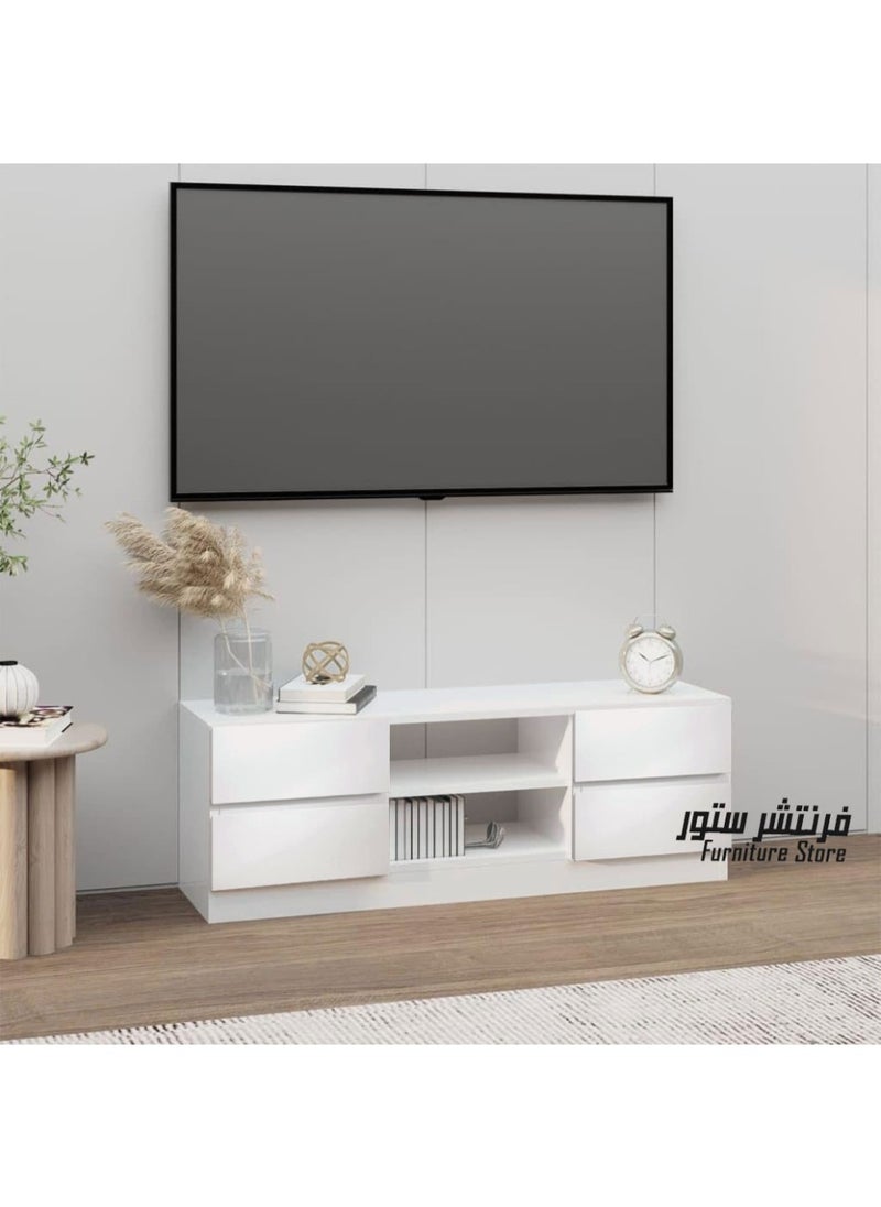 فرنتشر ستور وحدة تليفزيون مودرن - ارتفاع 40 سم - عرض 120 سم - عمق 30 سم ، من فرنتشر ستور.  - Image 1