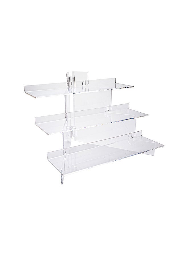 Restaurantware Clear Tek 15.8 x 15.8 x 5.9 Inch Dessert Display Stand, 1 Premium Cupcake Holder For Parties - 3 Tiers, Sturdy, Clear Buffet Riser For Cupcake, Serve Appetizer Or Dessert  - Image 4