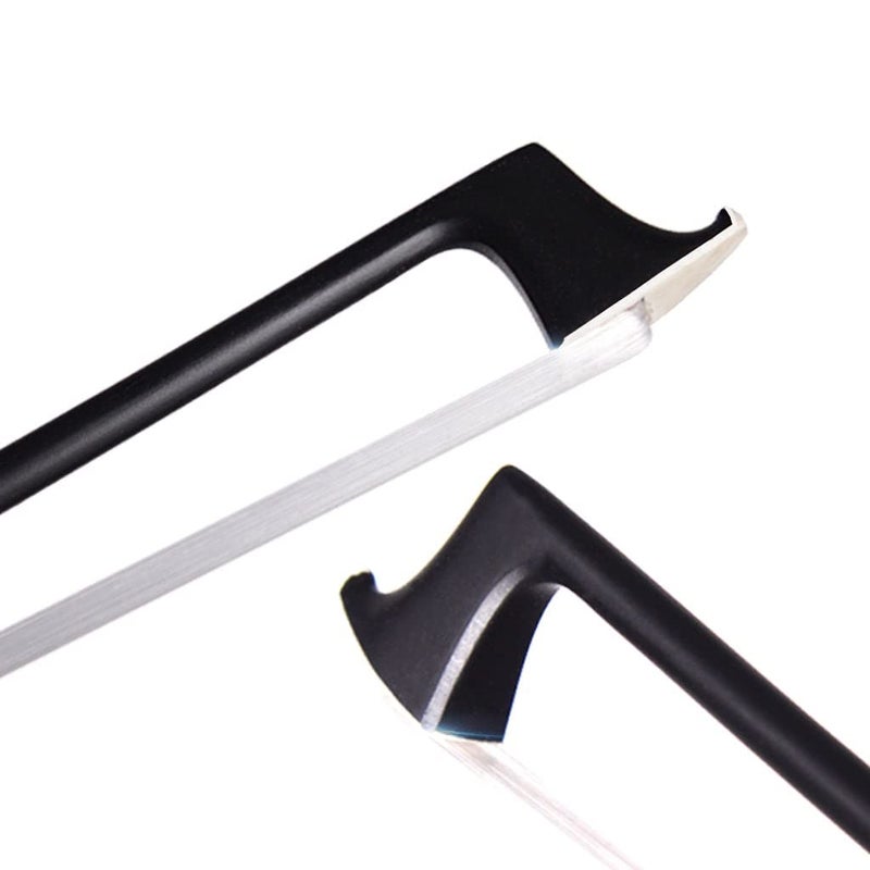 Fiddlerman Forever Vegan Black Carbon Fiber Violin Bow with Long-Lasting Zarelon Synthetic Hair - Image 3