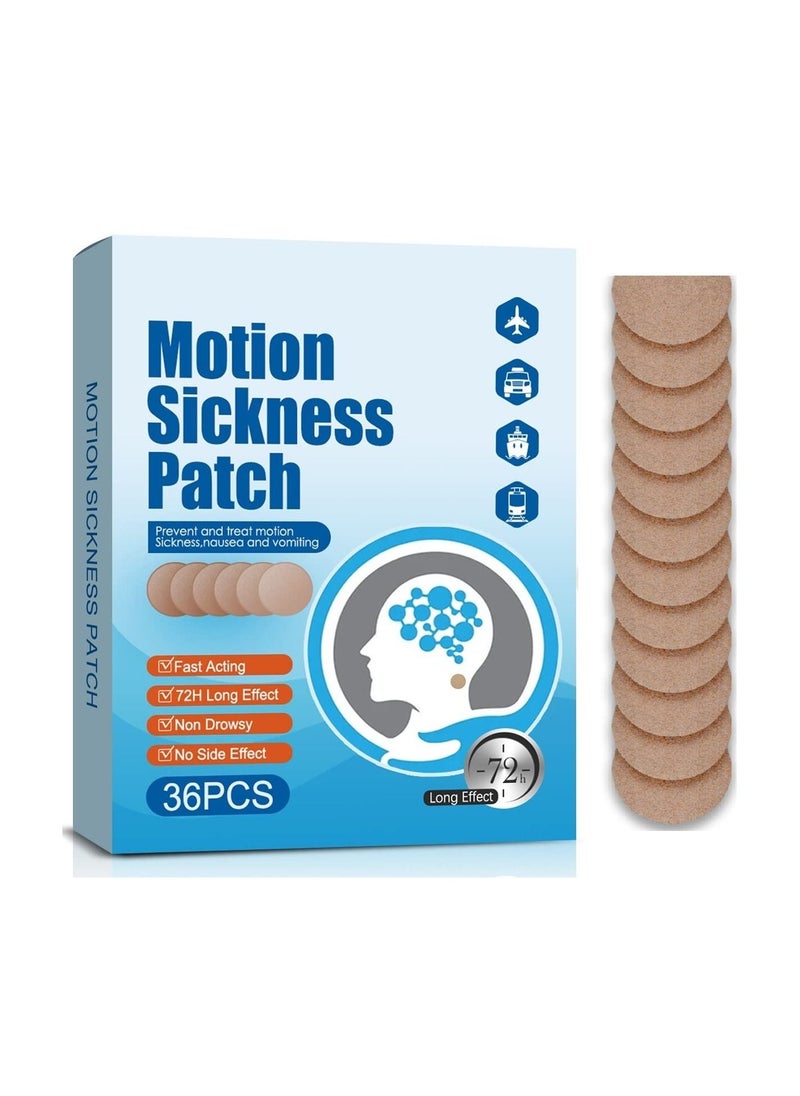 SOUTH MOON Motion Sickness Patches for The Relief of Nausea and Vertigo in Adults Kids from Travel Cars, Ships, Airplanes Forms Transport Movement  - Image 1