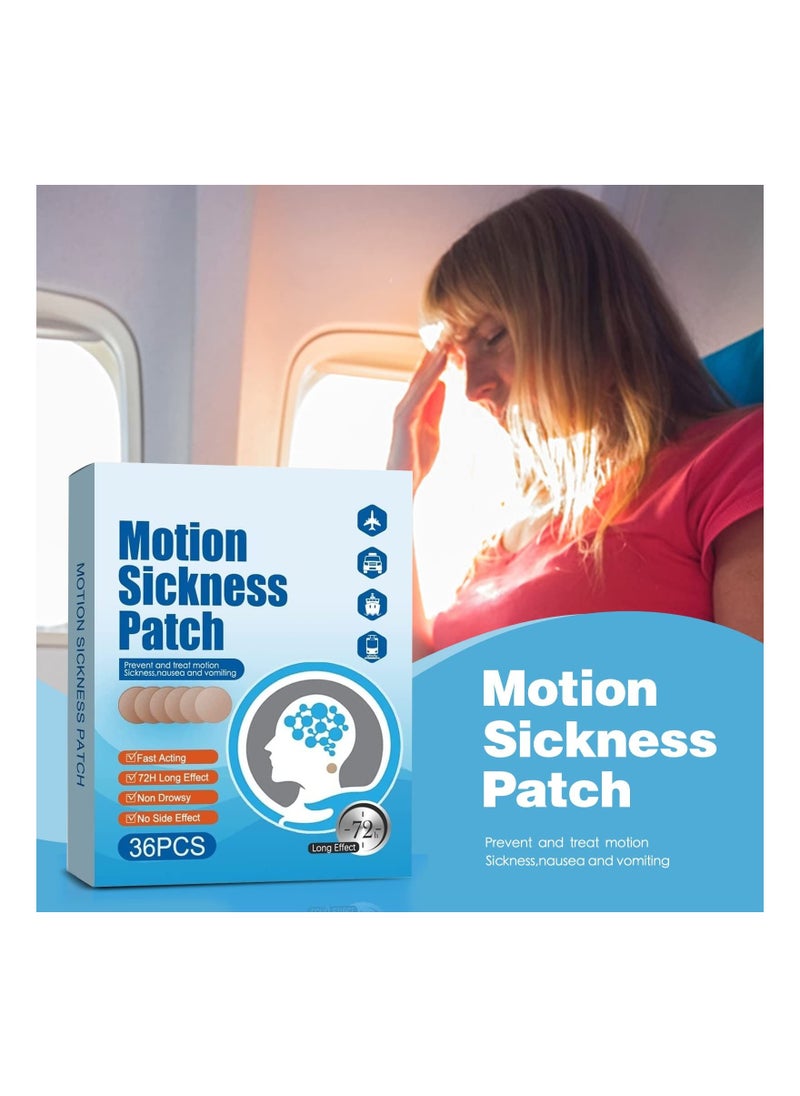 SOUTH MOON Motion Sickness Patches for The Relief of Nausea and Vertigo in Adults Kids from Travel Cars, Ships, Airplanes Forms Transport Movement  - Image 2