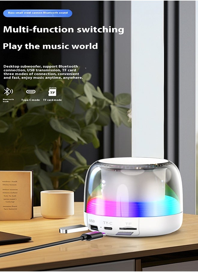 Generic Upgrade Portable Mini BT Speaker 5.3 RGB LED Lights Wireless Stereo USB/TF 20W Loud Sound for Indoor Outdoor Party Travel  - Image 1