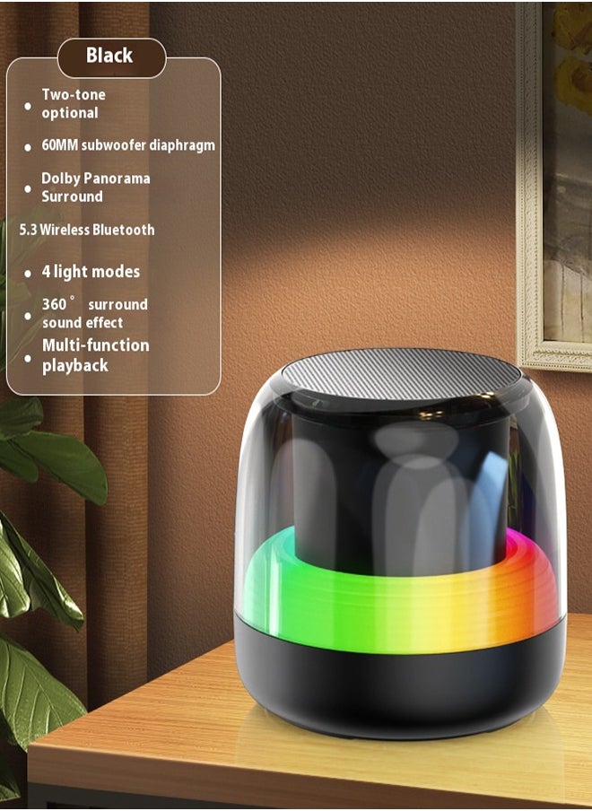 Generic Upgrade Portable Mini BT Speaker 5.3 RGB LED Lights Wireless Stereo USB/TF 20W Loud Sound for Indoor Outdoor Party Travel  - Image 4