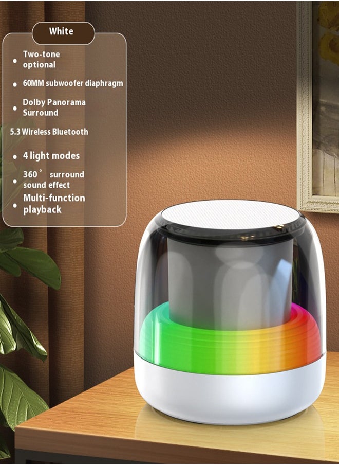 Generic Upgrade Portable Mini BT Speaker 5.3 RGB LED Lights Wireless Stereo USB/TF 20W Loud Sound for Indoor Outdoor Party Travel  - Image 2