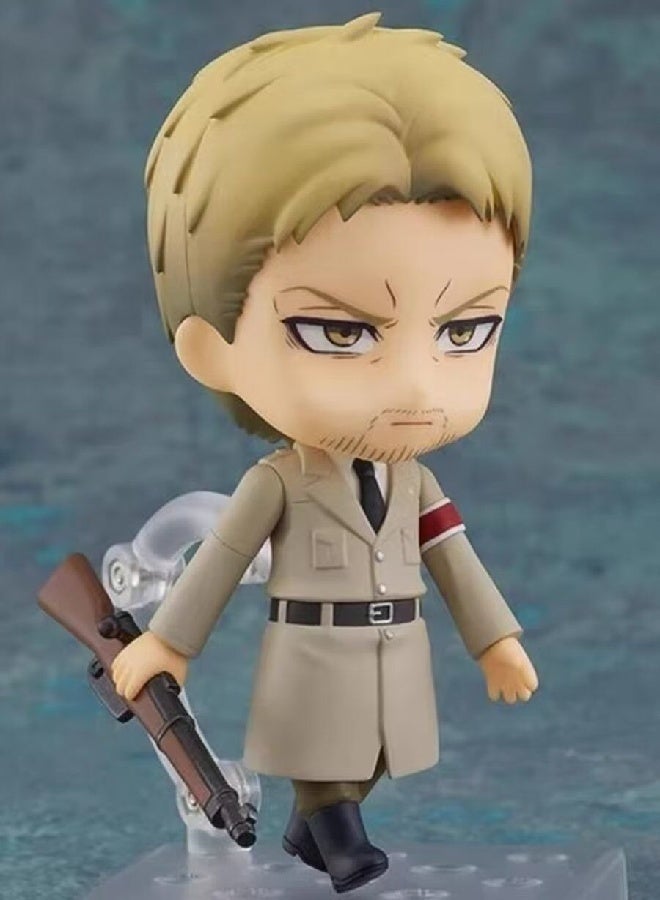 عام هجوم على تيتان راينر براون المنقولة دمية نموذج الديكور سطح المكتب الديكور لعبة هدية للعائلة والأصدقاء - Image 2