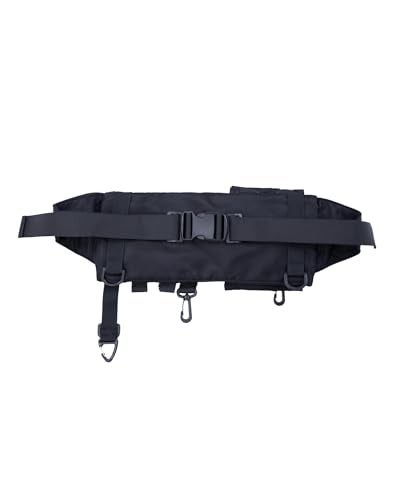 Niepce Inc Streetwear Techwear Waist Bag for Men (Black1, One Size) - Image 2