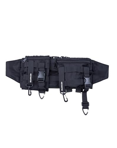 Niepce Inc Streetwear Techwear Waist Bag for Men (Black1, One Size) - Image 1