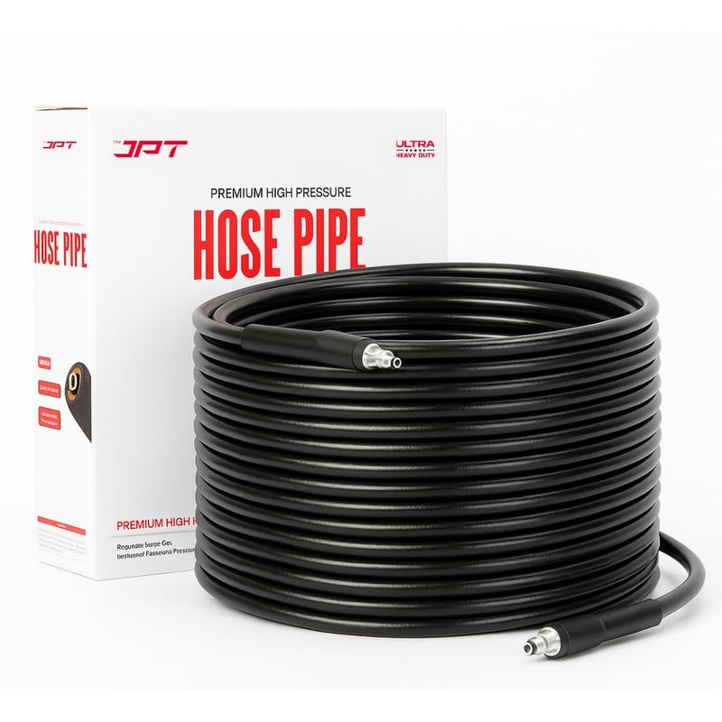 JPT Ultra Heavy-Duty 8Mtr High Pressure Hose Pipe Compatible with Bosch Aquatak/AQT Series | Withstand Up to 450 Bar (6525 PSI) of Pressure | Premium PVC + PE Layers & Reinforced Braid - Image 1