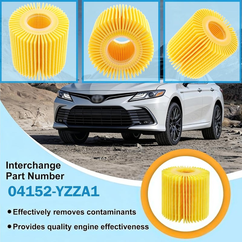SKTMH Oil Change Tool Kit, 04152-YZZA1 Oil Filter tool for Toyota, 64mm Oil Filter Wrench, Drain Plug & Gasket for Toyota Tacoma Camry Tundra RAV4 Highlander Lexus ES/RX/Sienna - Image 3