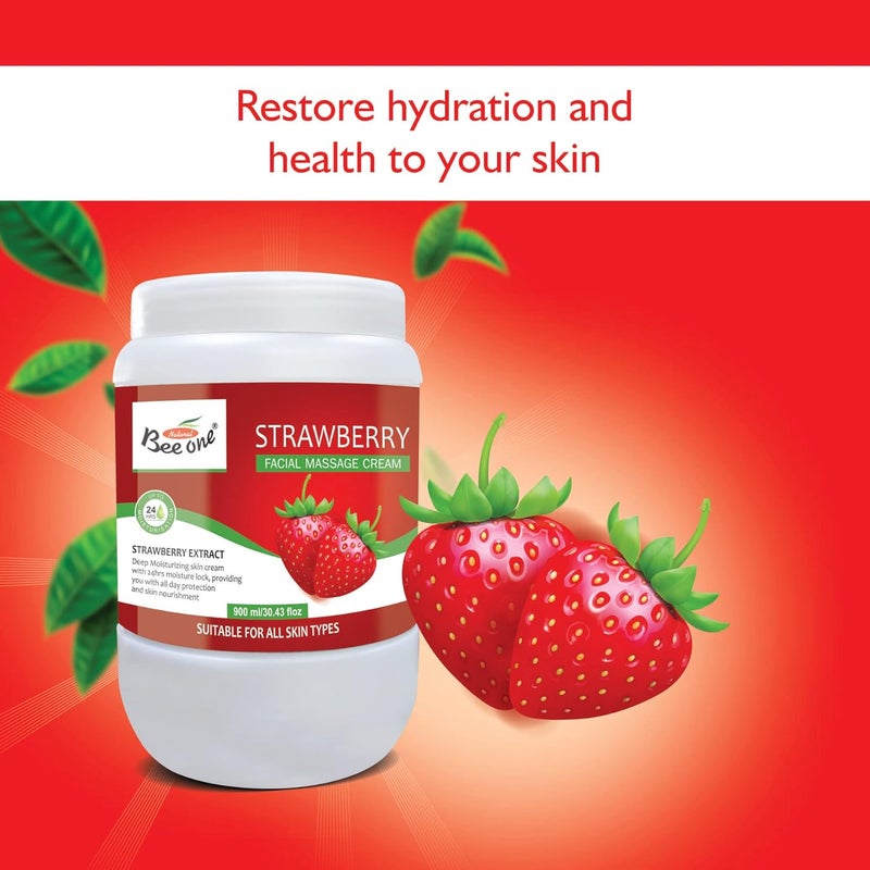 BEEONE Strawberry Massage Cream 900 ML - Image 4
