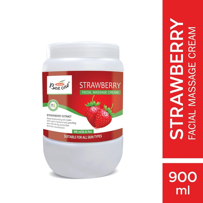 BEEONE Strawberry Massage Cream 900 ML - Image 2