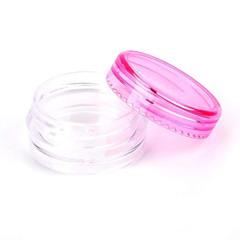 Bekith 120pcs 3 Gram / 3ML Empty Sample Containers with Lids, Plastic Small Pot Jars Clear Tiny Makeup Cosmetic Containers for Creams, Eye Shadow, Powder - Image 4