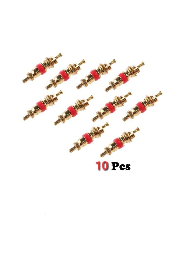 Tire Valve Wrench Set with Pressure Gauge for Cars and Bikes, 16 Pieces, Complete Set of 16 Pieces Consists of 1 Air Valve Wrench, 10 Tire Valves, 1 Air Pressure Gauge and 4 Car Tire Valve Covers - Image 5