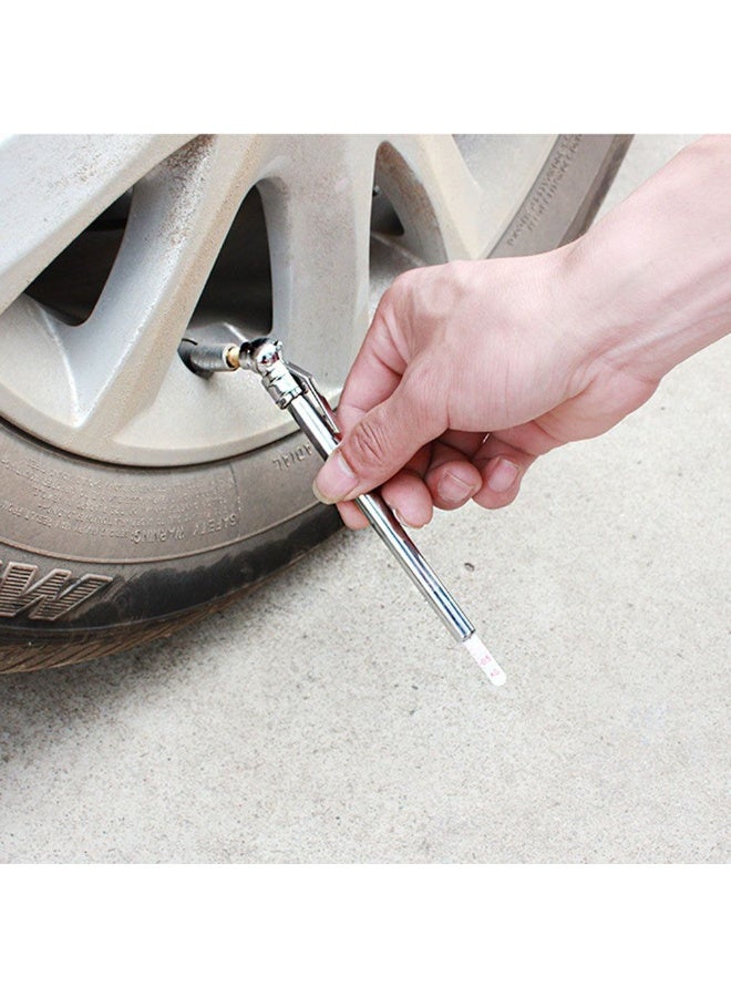 Tire Valve Wrench Set with Pressure Gauge for Cars and Bikes, 16 Pieces, Complete Set of 16 Pieces Consists of 1 Air Valve Wrench, 10 Tire Valves, 1 Air Pressure Gauge and 4 Car Tire Valve Covers - Image 4