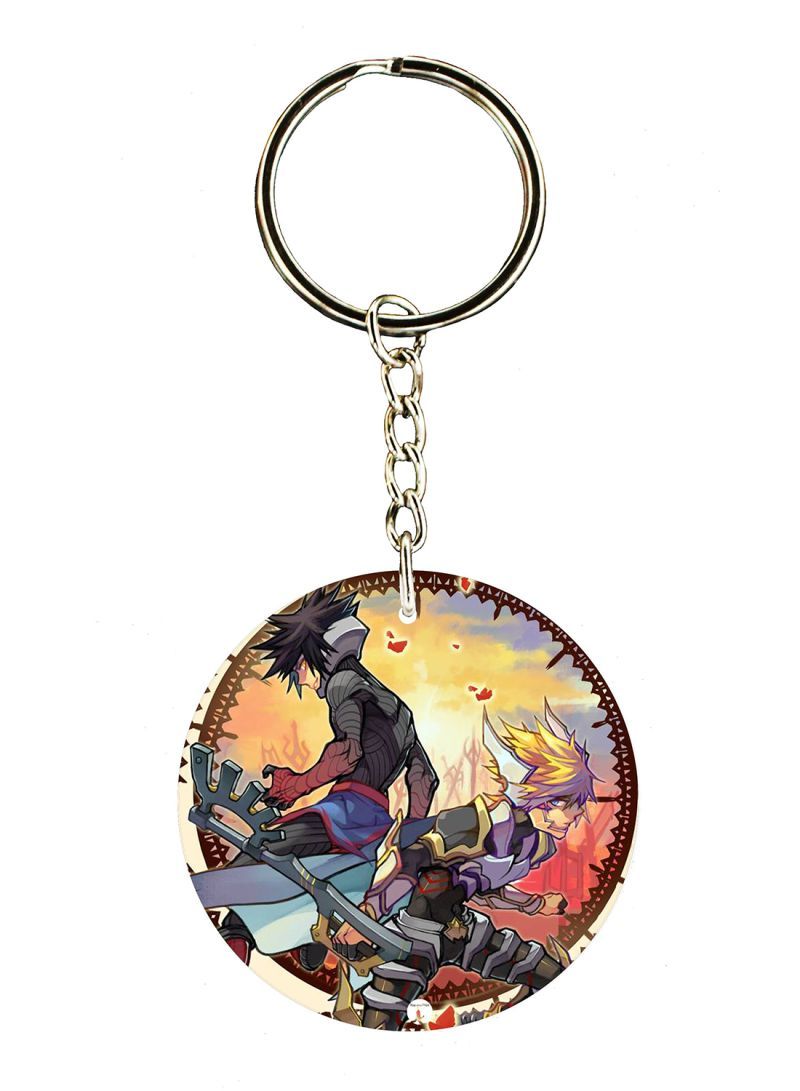 RKN سلسلة مفاتيح مطبوعة من لعبة الفيديو مملكة القلوب