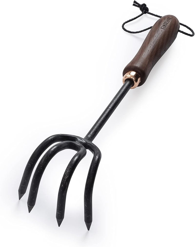 Barebones Cultivator - Ergonomic Walnut/Black Hand Tool - Image 1