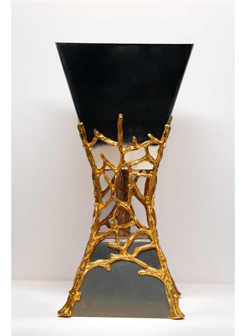 March Thirty Luxury Black & Gold Bakhoor Burner – Premium Arabic Oud Mabkhara – Decorative Incense Burner - Image 1