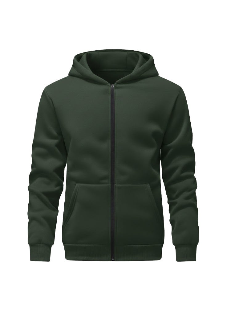 Long Sleeve Casual Solid Basic Hoodie Sweatshirt - Image 1