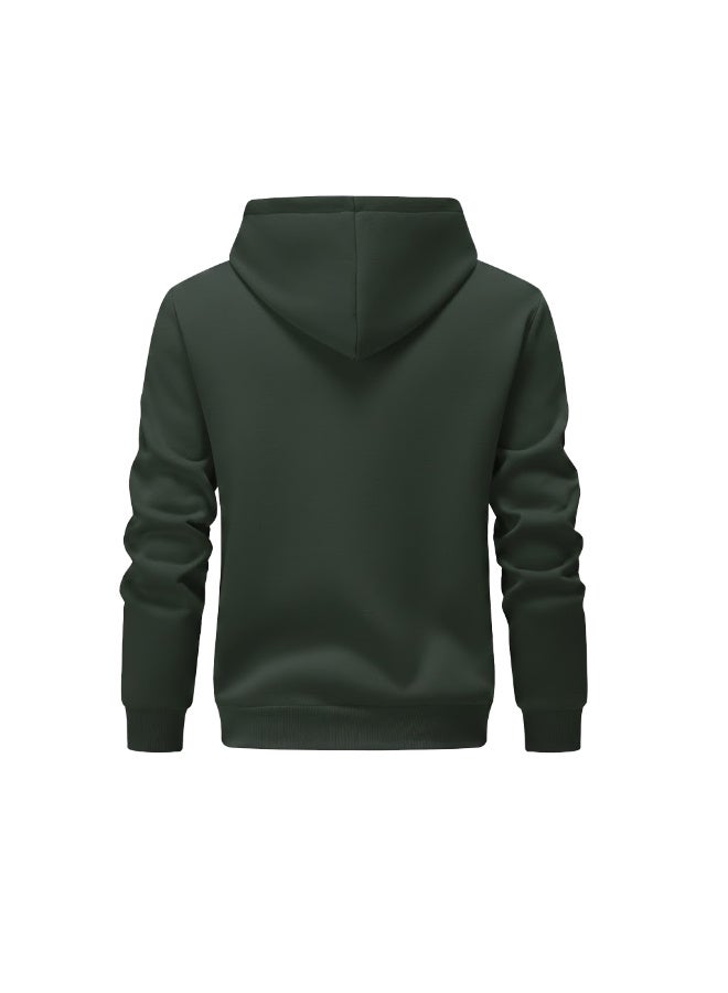 Long Sleeve Casual Solid Basic Hoodie Sweatshirt - Image 2