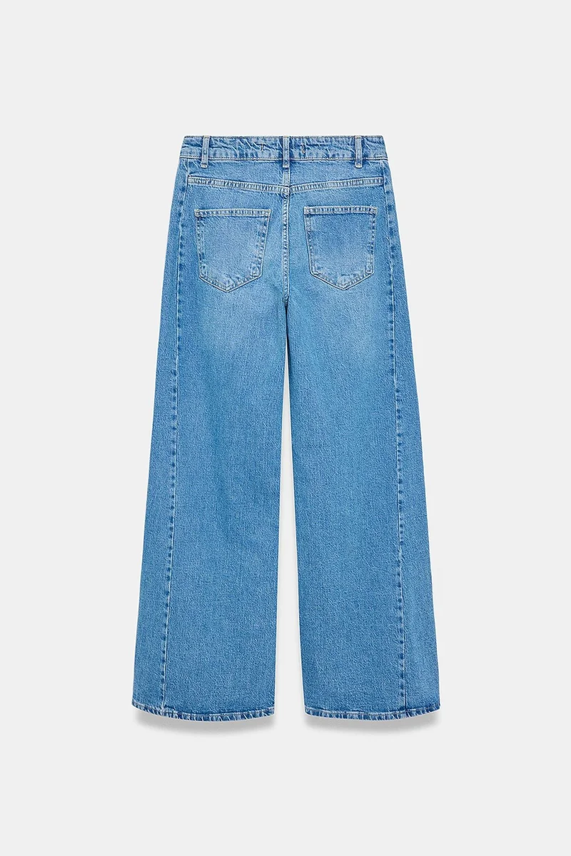 Dilvin Mid Blue Denim DILVIN Women's Straight-Leg Jeans for Women | Best Price UAE
