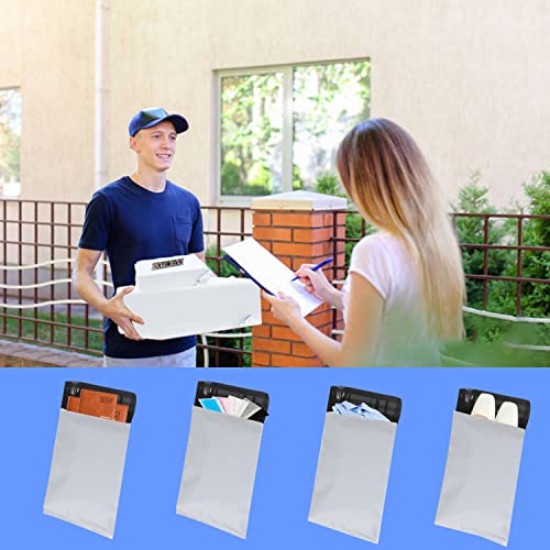 newlng Poly Mailers Shipping Bags Mailing bags 50pcs 4 Assorted Sizes White Shipping Envelopes Self-sealing Adhesive Waterproof and Tear-Proof Packaging Bags Shipping Bags for Clothing Books Gift - Image 5