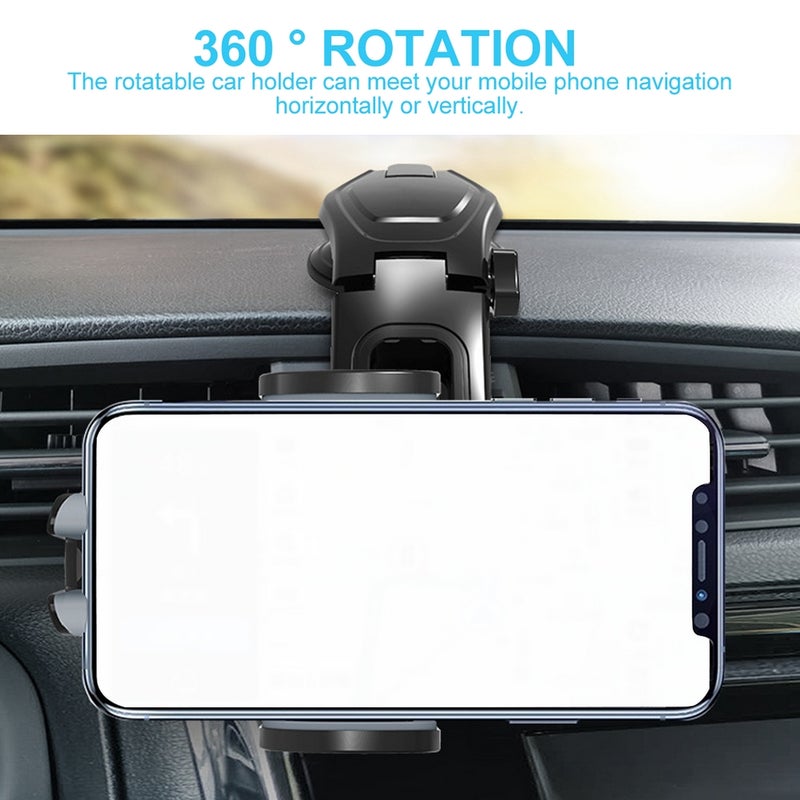 2pcs Cup Phone Holder Sturdy Car Phone Stand Rotatable Cell Phone Holder - Image 3