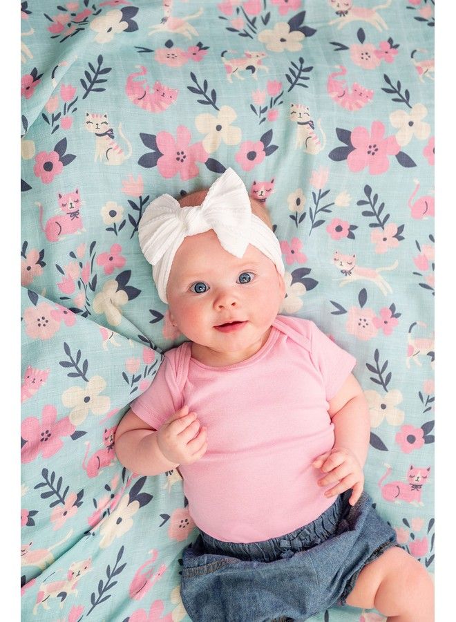 Stephen Joseph Muslin Swaddle Blanket For Baby Girls And Boys Newborn Receiving Blanket For Swaddling 100% Cotton Baby Swaddle Wrap Receiving Swaddle Wrap 47 X 47 Inches - Image 5