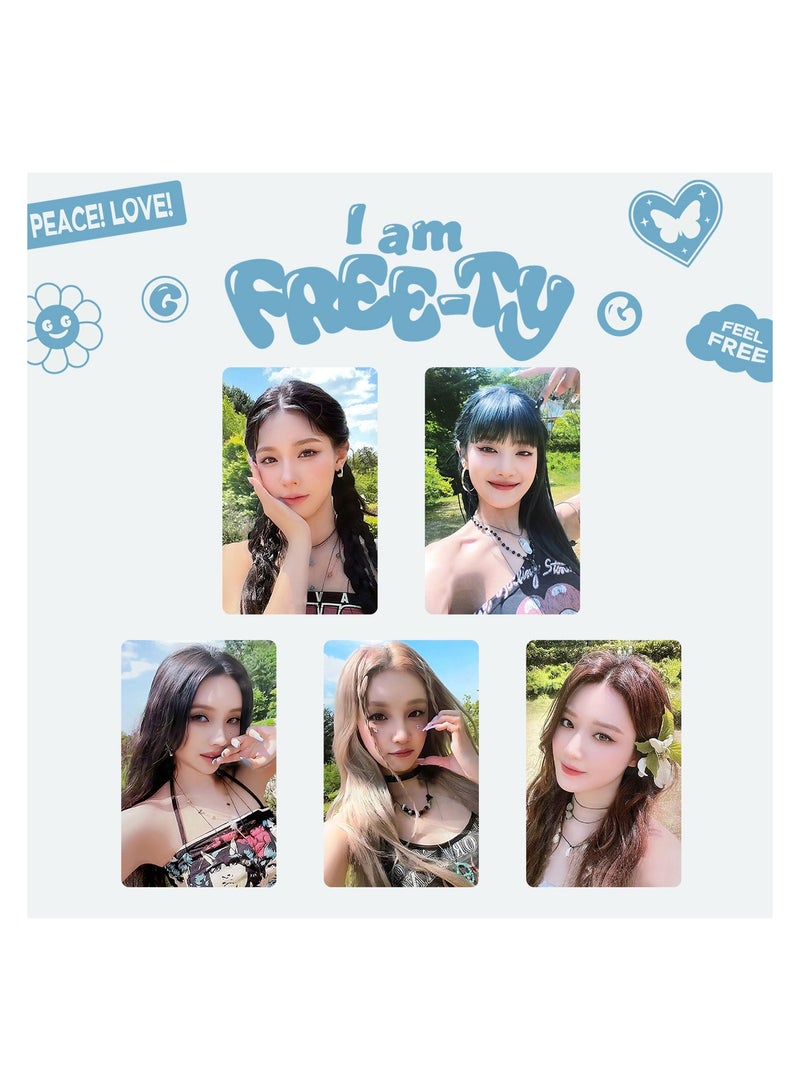 NIBEMINENT 5 Pcs Kpop (G)I-DLE 2023 Lomo Cards Card For Fans Collection Gifts