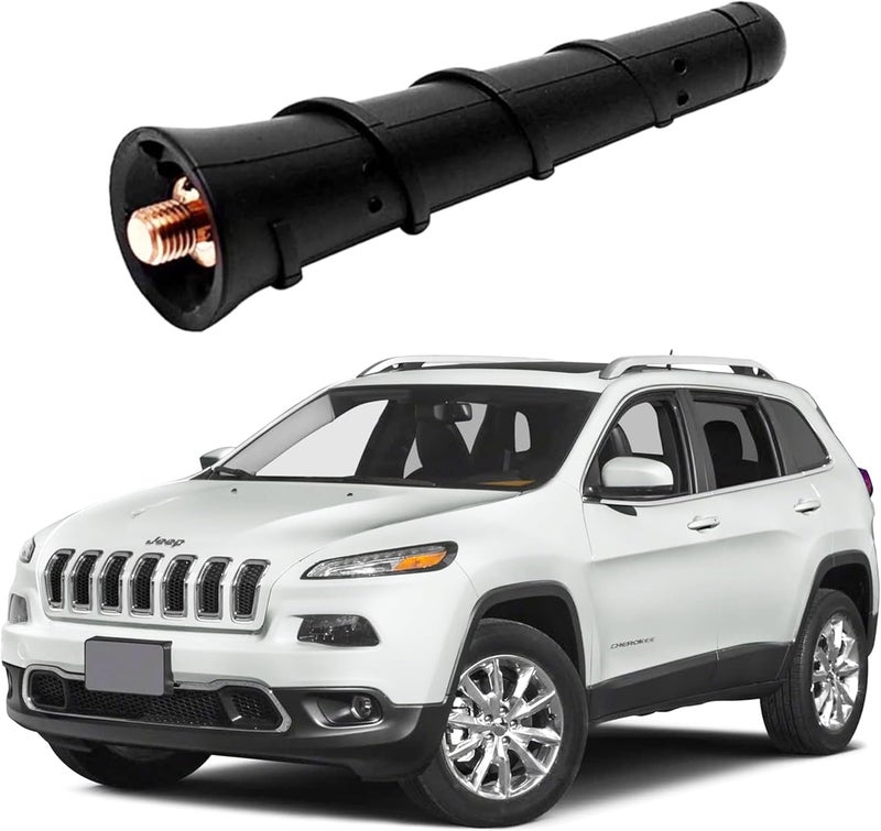 BASIKER Short Antenna for 2011-2025 Jeep Cherokee Compass Renegade Grand Cherokee, Chrysler 200,Fiat 500,Dodge Journey Durango Avenger Dart Nitro,Car Antenna Replacement 5091100AB 68297936AA 5091100AA - Image 1