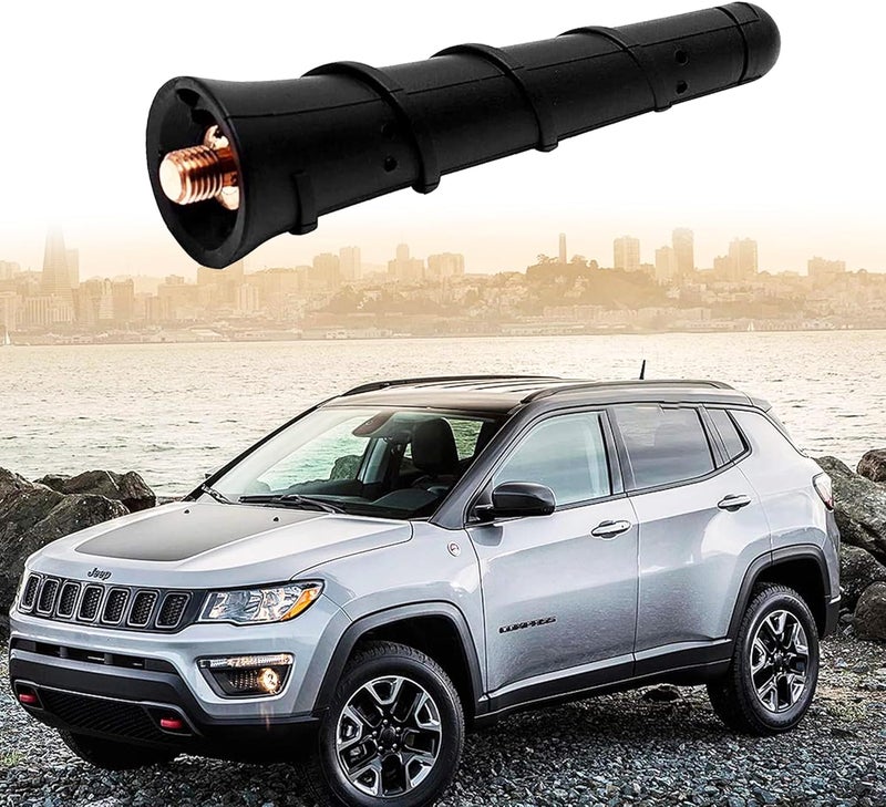 BASIKER Short Antenna for 2011-2025 Jeep Cherokee Compass Renegade Grand Cherokee, Chrysler 200,Fiat 500,Dodge Journey Durango Avenger Dart Nitro,Car Antenna Replacement 5091100AB 68297936AA 5091100AA - Image 4