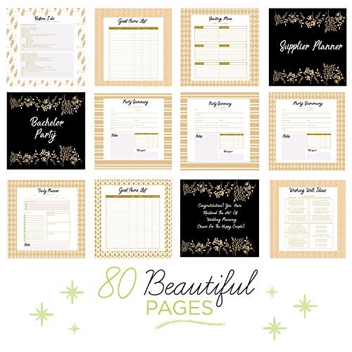 Unconditional rosie The Perfect Wedding Planner & Organizer with Stickers - A Complete 80-Pages Hardcover Checklist Planner to Guide You on Panning Your Dream Wedding - Book and Organizer for The Bride - Image 3