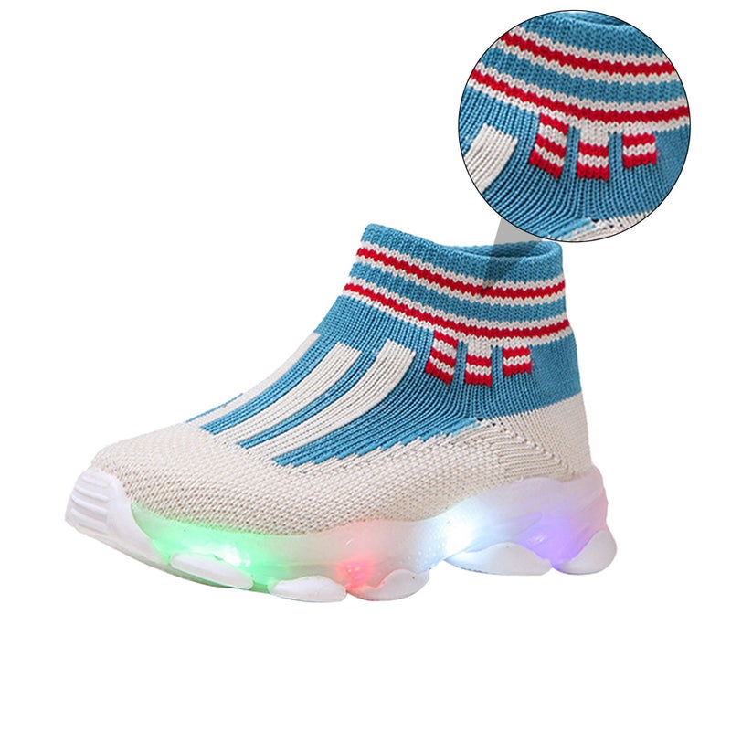 👕 حذاء رياضي بتنفس مع إضاءة LED ونعل مقاوم للانزلاق للاستخدام اليومي - Image 2