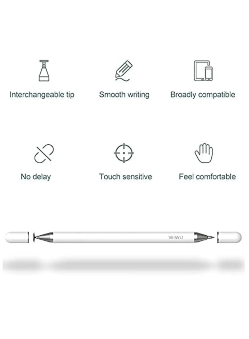 ELTRAZONE 2-in-1 Stylus Pen with Ballpoint Pen – Universal Passive Stylus for Smartphones and Tablets (Model ST04) - Image 2