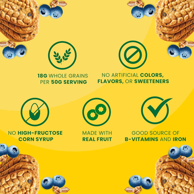 belVita Breakfast Bars Biscuits, Blueberry, 8 Packs (4 Biscuits Per Pack) - Image 3