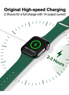 ELTRAZONE 𝟐𝟎𝟐𝟐 𝐔𝐩𝐠𝐫𝐚𝐝𝐞𝐝 for Apple Watch Charger Magnetic Fast Charging Cable [Portable] Magnetic Wireless Charging Compatible with Apple Watch Series Ultra/8/7/6/SE/SE2/5/4/3/2/1-[3.3ft/1M] White  - Image 3