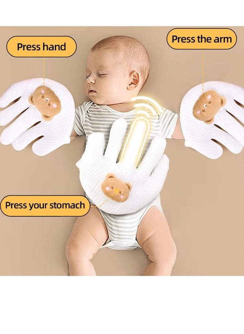 Gonice Electric Baby Soothing Palm with Remote Control, Baby Patting To Sleep Artifact, Baby Anti-Startle Pressure Pillow Anti-Flatulence Accessible Coax Sleeping Pillow, Heating Baby Sleep Soothers  - Image 2