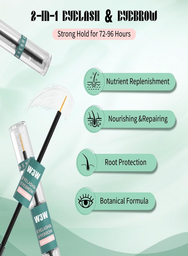 QIC 2 in 1 Eyebrow Eyelash Growth Serum,Natural Eyebrow Eyelash Serum for Longer, Fuller, and Thicker Brows Lash, eyelash and eyebrow growth serum - Image 4