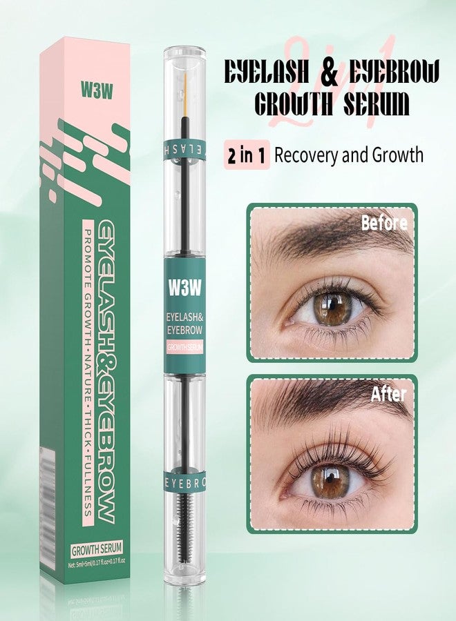 QIC 2 in 1 Eyebrow Eyelash Growth Serum,Natural Eyebrow Eyelash Serum for Longer, Fuller, and Thicker Brows Lash, eyelash and eyebrow growth serum - Image 2