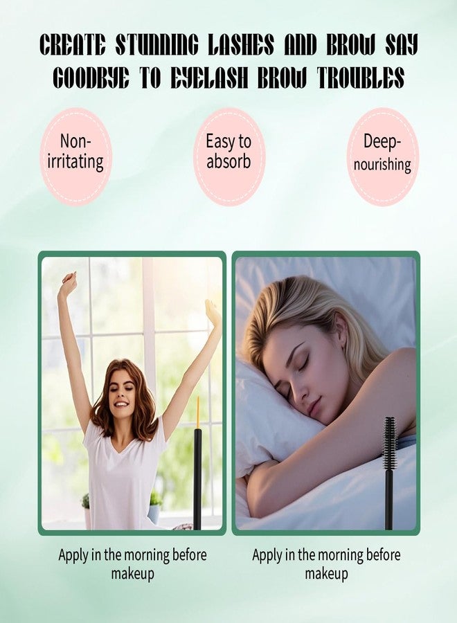 QIC 2 in 1 Eyebrow Eyelash Growth Serum,Natural Eyebrow Eyelash Serum for Longer, Fuller, and Thicker Brows Lash, eyelash and eyebrow growth serum - Image 5