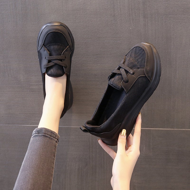 2023 Leg Lazy Shoes Slip-on Cross-border Four Seasons Casual Women's Shoes New Style Moms Shoes Low-top Flat Walking Shoes - Image 1