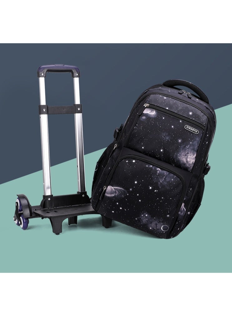 Generic Black Starry Sky Backpack  - Image 2
