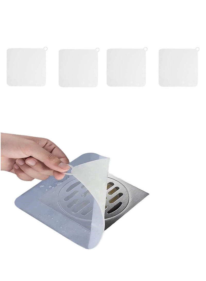 رات سو 4 حزمة غطاء تصريف السيليكون الطابق Stopper غطاء تصريف مضاد للأودور Mat غطاء التصريف لطابق الدش - Image 1