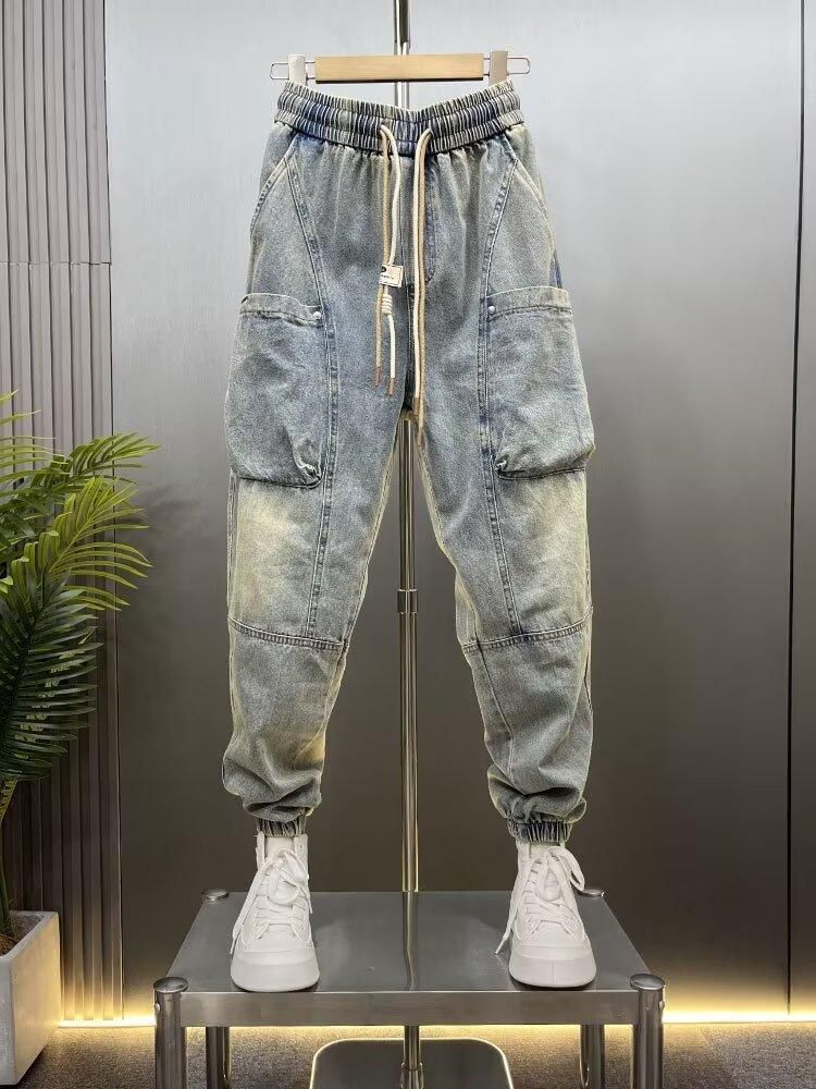 Vintage Classic European-American Design Daily Commute Jeans  Size_S