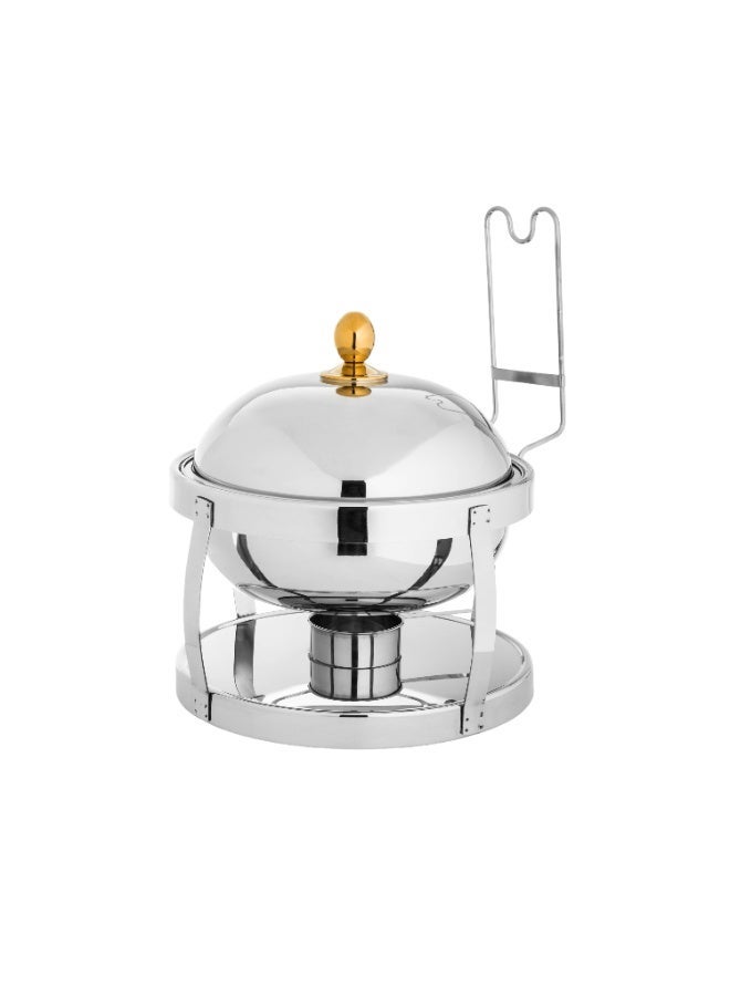 Maxima Stainless Steel Chaffing Dish with Lid 6 Liter - Image 2
