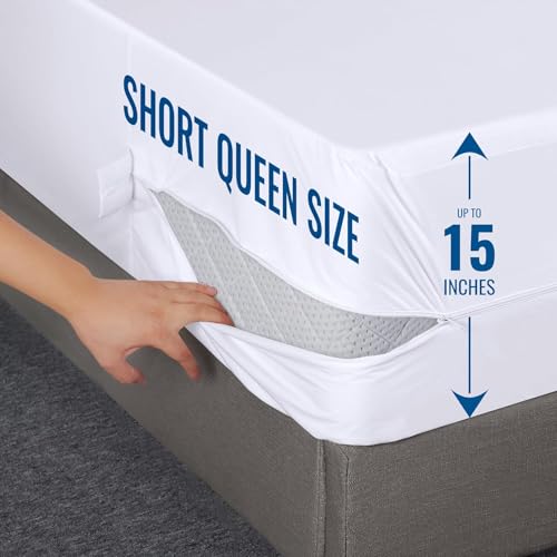 Utopia Bedding Waterproof Mattress Protector Short Queen Size, Zippered Mattress Encasement Bed Bug and Dust Mite Proof, Absorbent Six-Sided Mattress Cover - Image 4