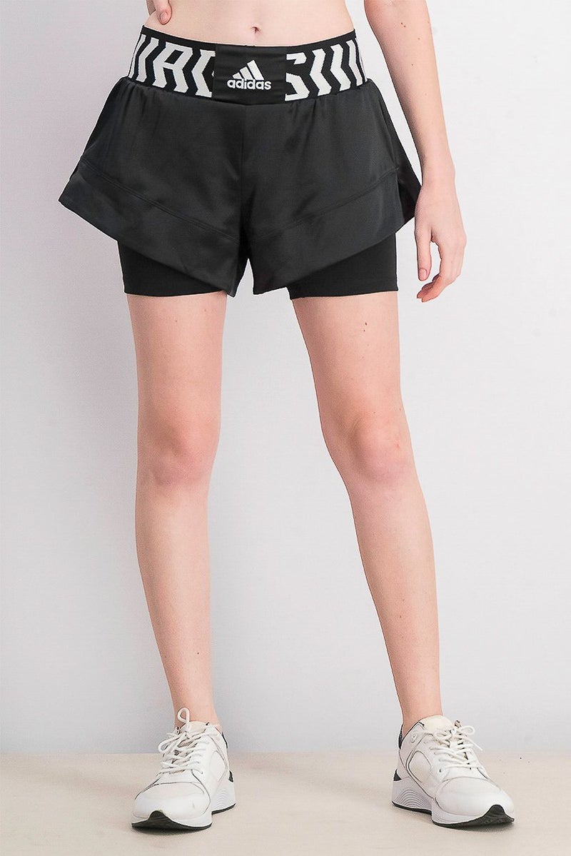 Adidas Women TKO Shorts, Black - Image 1