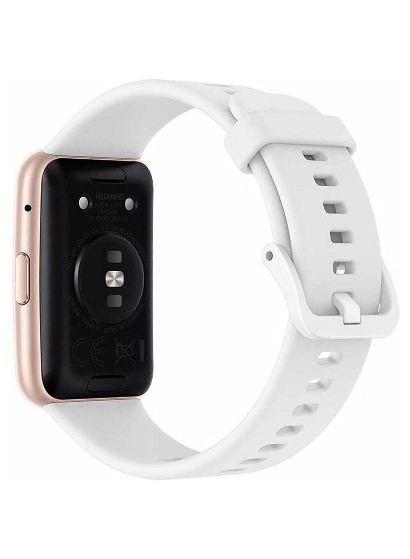 CATANES Huawei Watch Fit 1 Replacement Band Silicone Sport Strap White (Only Compatible with Huawei Watch Fit 1)  - Image 2