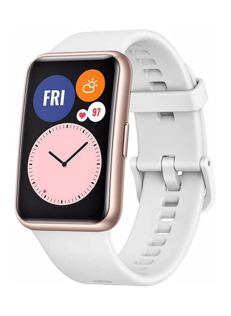 CATANES Huawei Watch Fit 1 Replacement Band Silicone Sport Strap White (Only Compatible with Huawei Watch Fit 1)  - Image 1