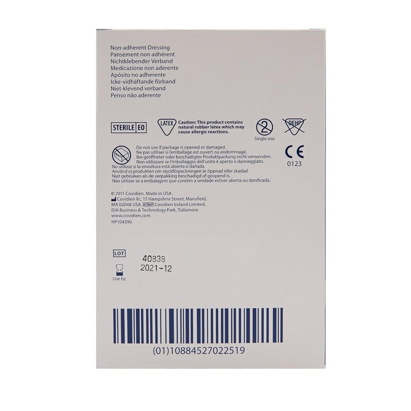 COVIDIEN وسادة تيلفا غير لاصقة معقمة من كوفيدين 1961 بحجم 2 × 3 عبوة من 100 - Image 5