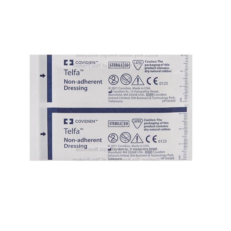 COVIDIEN وسادة تيلفا غير لاصقة معقمة من كوفيدين 1961 بحجم 2 × 3 عبوة من 100 - Image 4